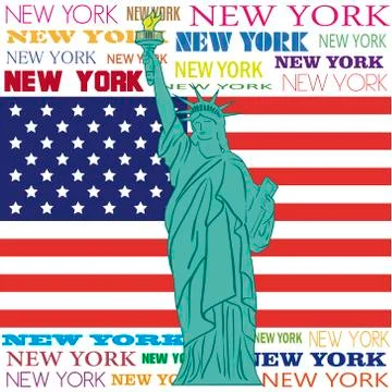 New york Stock Illustration