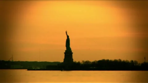 New York-Liberty Statue Stockbeeldmateriaal 1047310