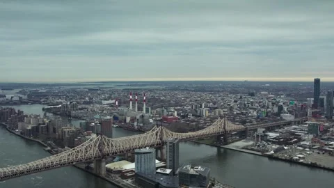 New York, Manhattan. Beautifully timed on a drone in 2024. Stock Footage 288024783