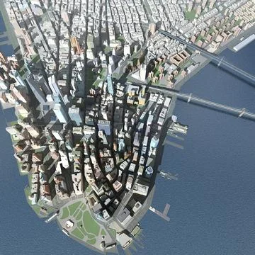NEW YORK Manhattan cityscape 3D Model