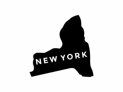 New York map isolated on a white background. United States of America map v.. Stock Illustration