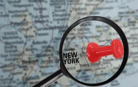 New york map Stock Photos