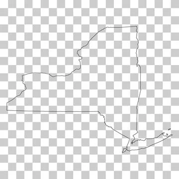 New york map shape, united states of america. Flat concept icon symbol vector Stock Illustration