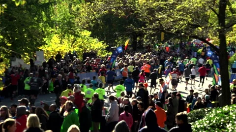 NEW YORK MARATHON 2 Stock Footage 44303209