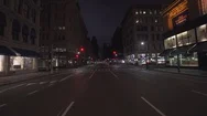 New York Midtown Manhattan, Empty Avenue At Night, Corona Virus Outbreak Stock Footage