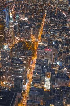 New York night view Stock Photos
