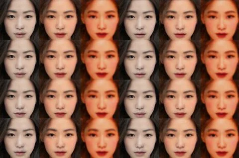 New York, NY - MARCH, 2019: Deepfake Face Manipulation of Asian Female Stock Photos
