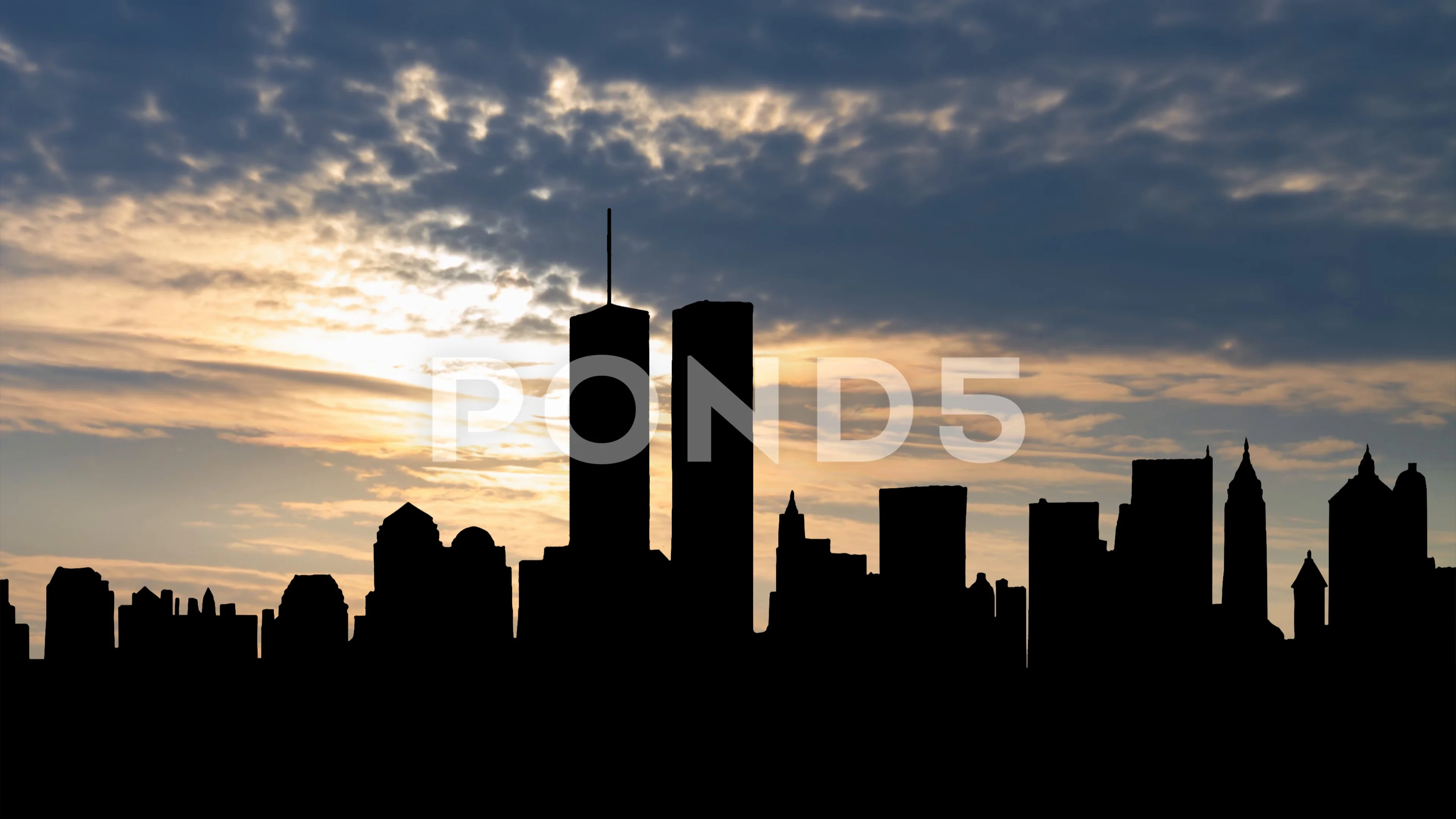 freedom tower silhouette