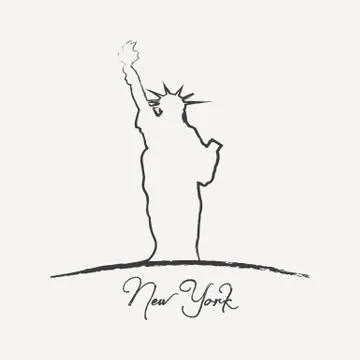 New york poster Illustrazione stock