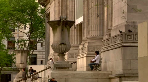 New York Public Library Stock Footage 49223291