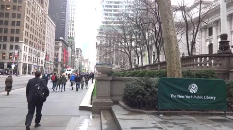 New York Public Library 스톡 동영상 51852508