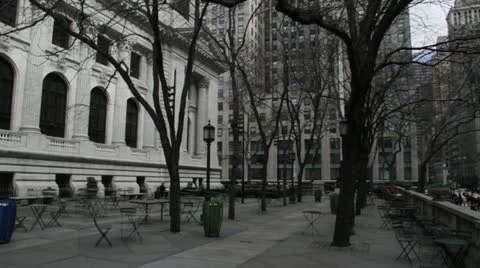 New York Public Library - Pan and Tilt 3 Stock Footage 22308076