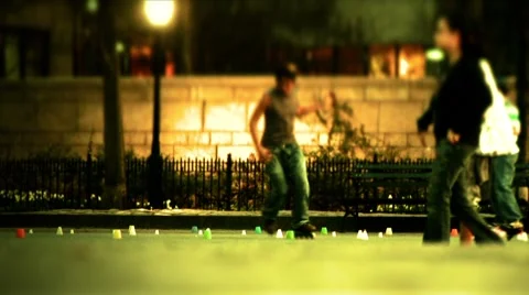 New York-public skating Stockbeeldmateriaal 1047273