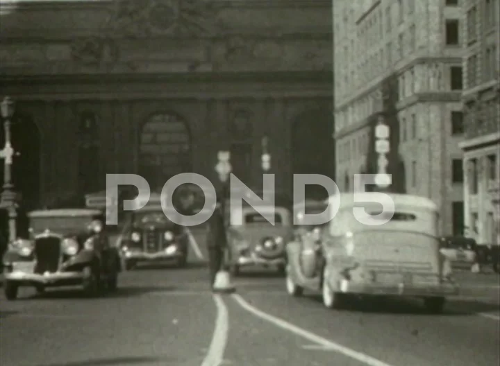 New York City traffic and billboards, 1998 - Stock Video Clip - K010/2248 -  Science Photo Library