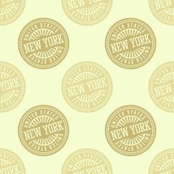 New York seamless pattern Stock Illustration