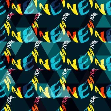 New york seamless pattern for your design Stock Illustration