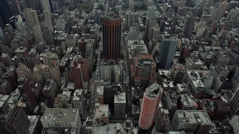 New York seen from above Stock Footage 76360256
