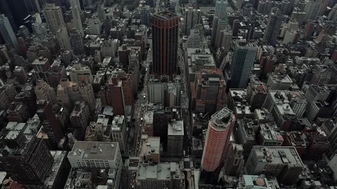 New York seen from above Stock Footage 76360296