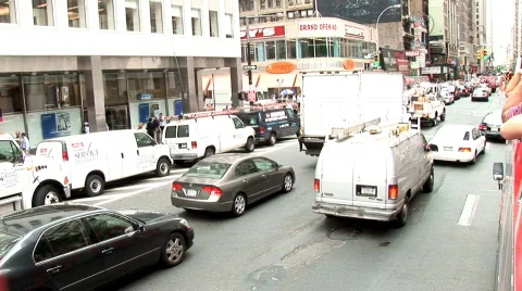 New York Sightseeing Bus (NY067) Stock Footage