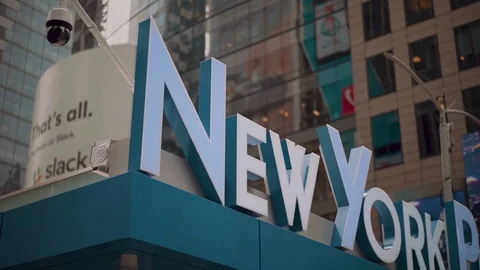 New York Sign 스톡 동영상 112241659