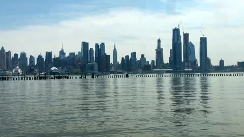 New York Sky Line Stock Footage 256671353