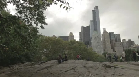 New York Skyline from Central Park Stock Footage 59764082