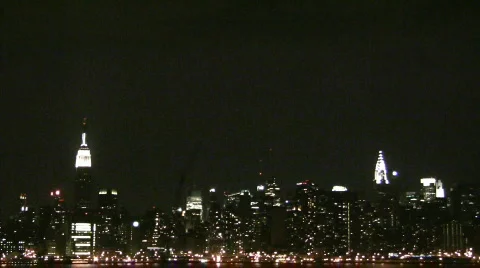 New York Skyline Stock Footage 695576