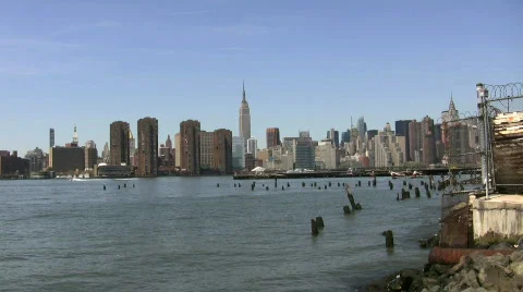 New York Skyline Stock Footage 695591