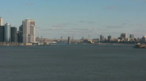 New York Skyline Stock Footage 698017