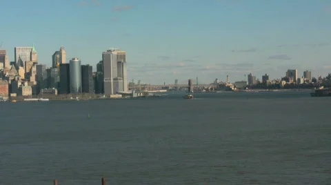 New York Skyline Stock Footage 698024