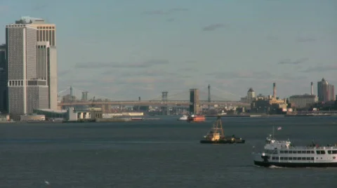 New York Skyline Stock Footage 698052