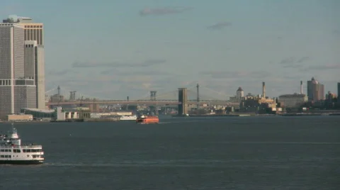 New York Skyline Stock Footage 698053