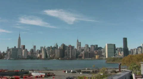 New York Skyline Stock Footage 698968