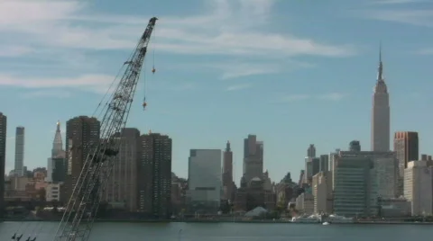New York Skyline Stock Footage 698969