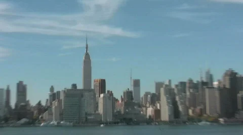 New York Skyline Video stock 698973