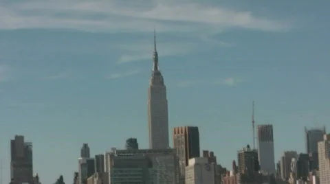 New York Skyline Stock Footage 698974