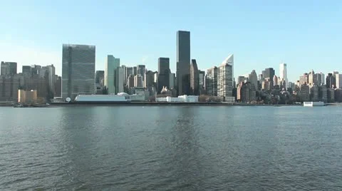 New York Skyline Stock Footage 9995188