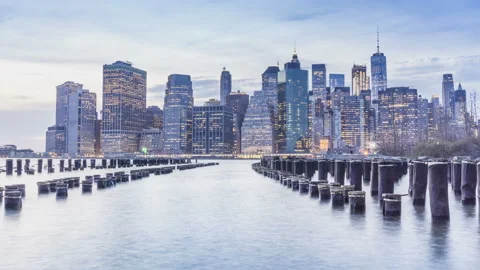 New York skyline Stockbeeldmateriaal 104326140