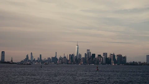 New York Skyline Stock Footage