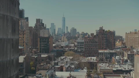 New York skyline view Stock Footage 120531333