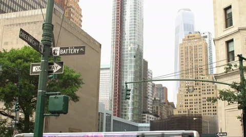 New York skyscrapers Stock Footage