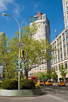 New York square Stock Photos