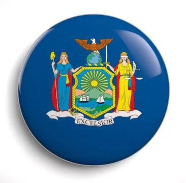 New York State Flag Stock Illustration