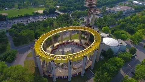 The New York State Pavilion Stock Footage 80359398