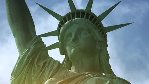 New York : Statue of Liberty, ultra hd 4k Stock Footage