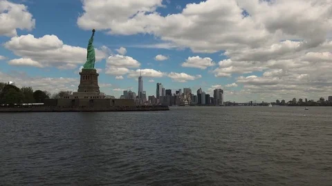 New York : Statue of Liberty, ultra hd 4k Stock Footage