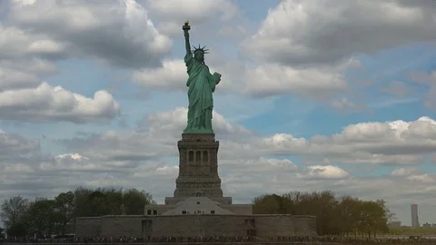 New York : Statue of Liberty, ultra hd 4k Stock Footage