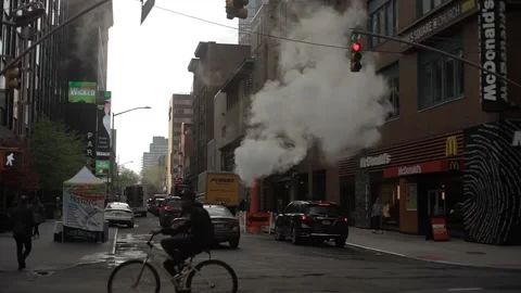 New York Steam Pipe Stock Footage 192137922