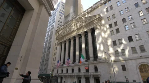 New York Stock Exchange in New York City Stock Footage