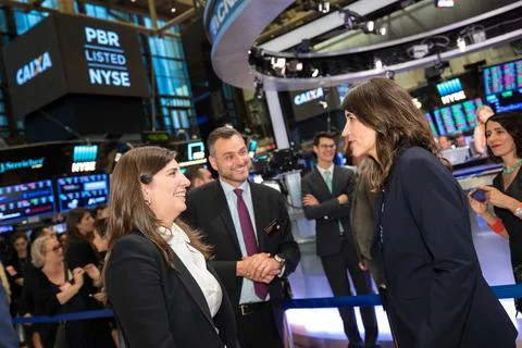 New York Stock Exchange welcomes Petrobras and Caixa, USA - 26 Jun 2019 Stock Photos
